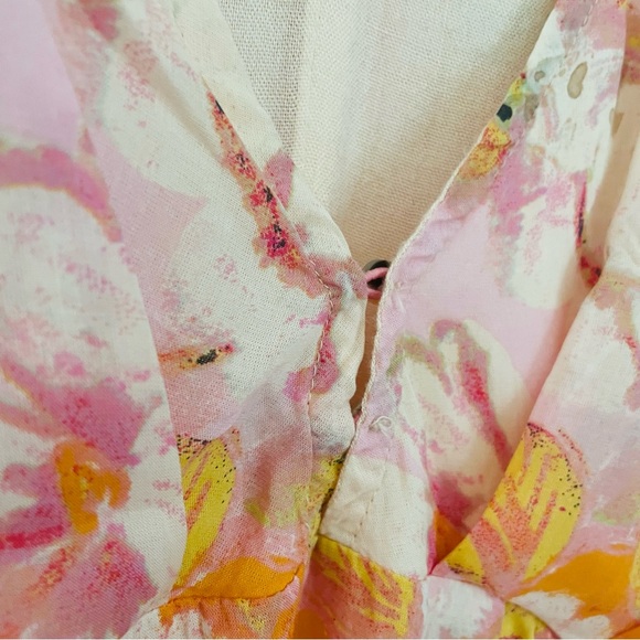 FREE PEOPLE Freddy Tie Waist Mini Dress in Fruit Punch Combo Size XL - Picture 14 of 16